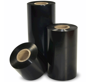 Cintas de transferencia térmica 360m/450m — Cera Premium · 110 mm x 360 m · Caja de 20 rollos